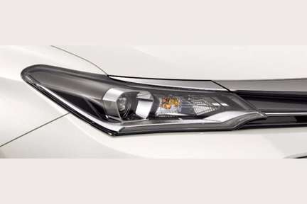 Bi-Beam LED ヘッドランプ(LEDクリアランスランプ+ブラックエクステンション+スモーク塗装アウターメッキ)